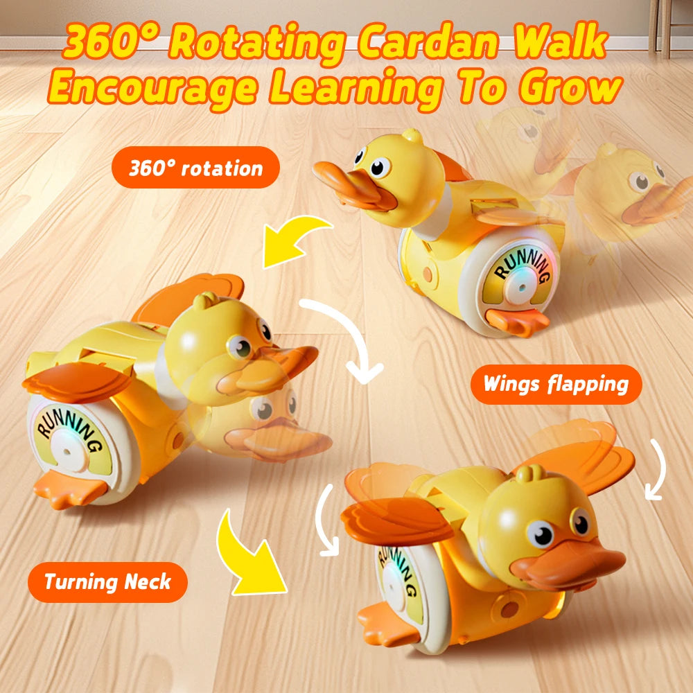 GGbell Duck Crawling Toy With Light And Music For Baby