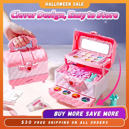 Hign Concerned Kids Foldable Makeup Set Multi Layer Kit