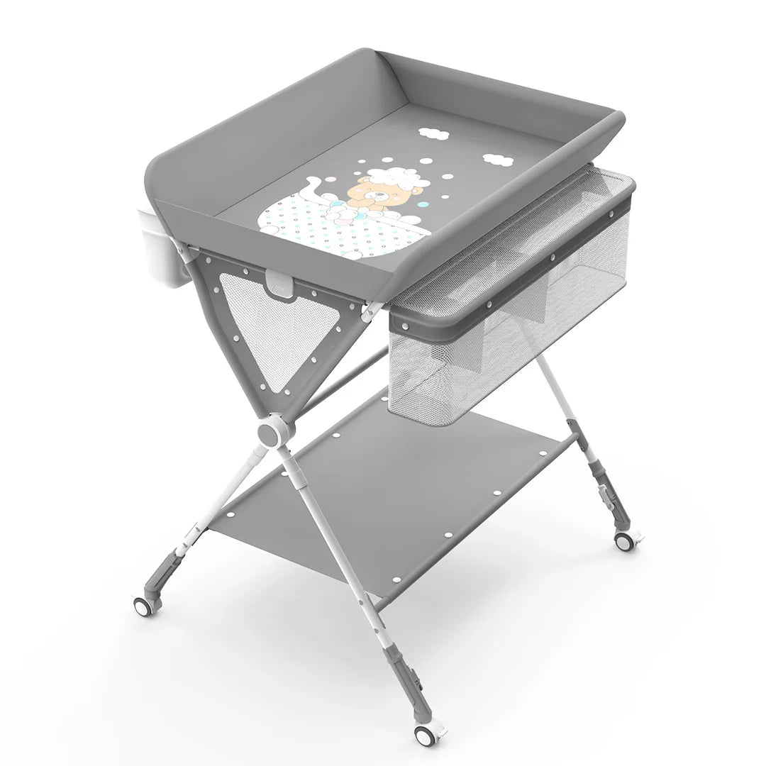 SEJOY Adjustable Baby Diaper Changing Table Lockable Wheels