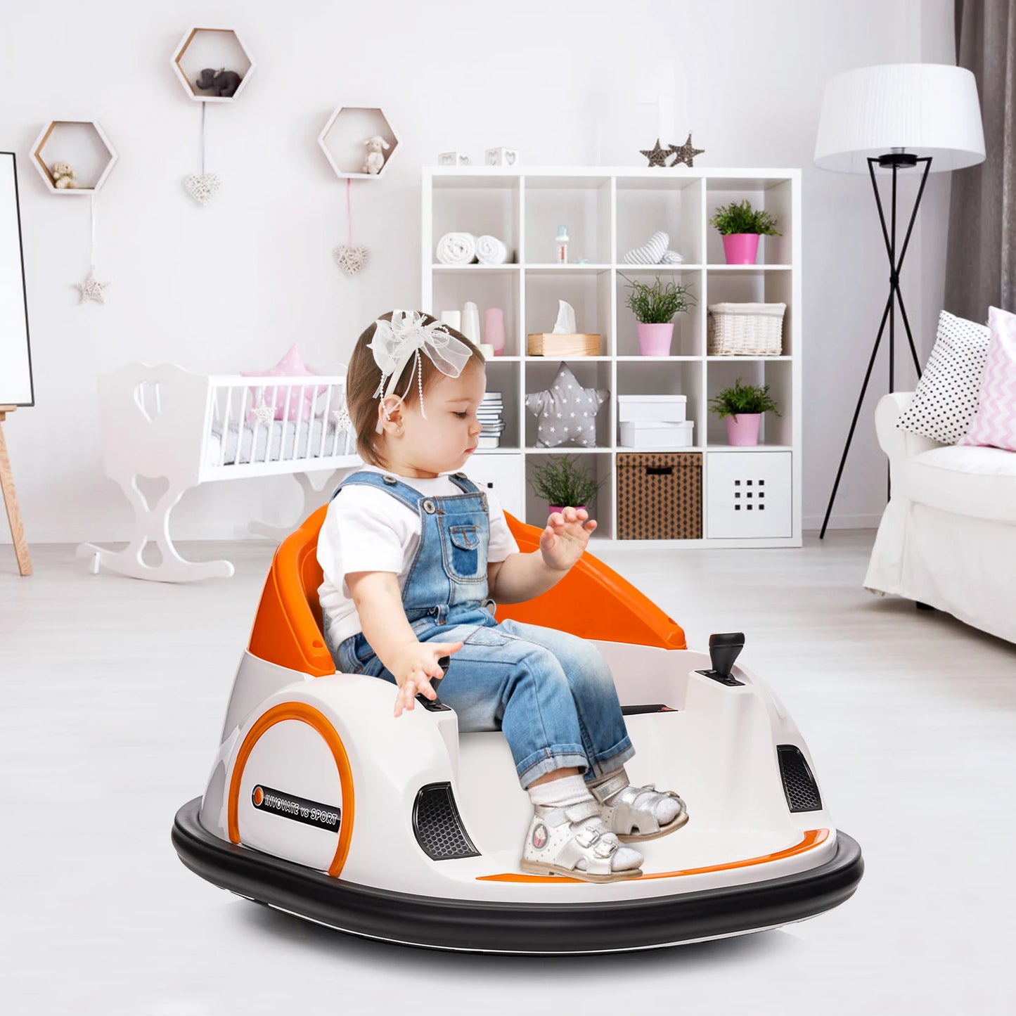 12V Ride On Bumper Car For Kids With Remote Control