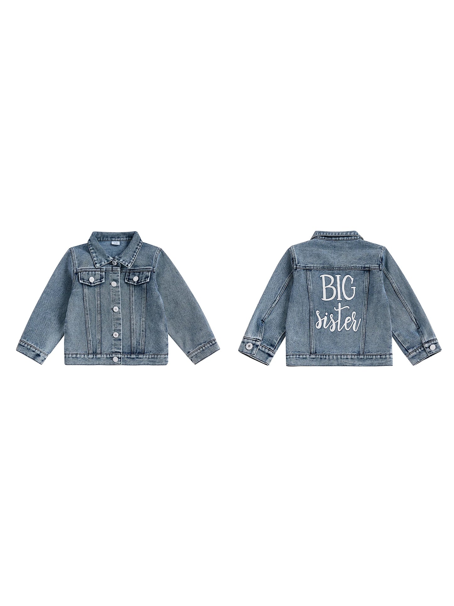 Guangdong Denim Jacket for Toddlers Front Pocket Closure