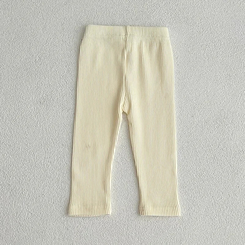 Sonkpuel Baby Cotton Stretch Leggings Unisex Kids Trousers