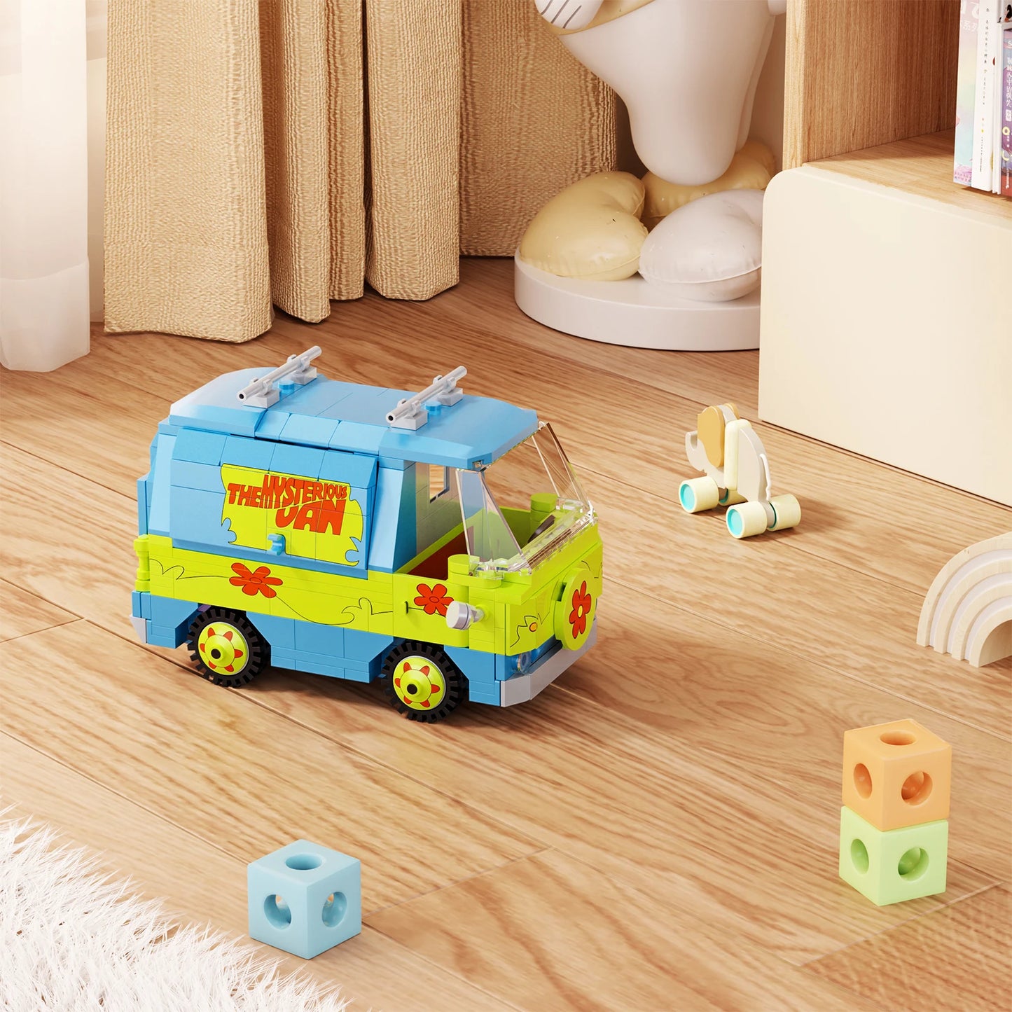 BuildMocCE Mystery Machine Car Model Kit Building Blocks