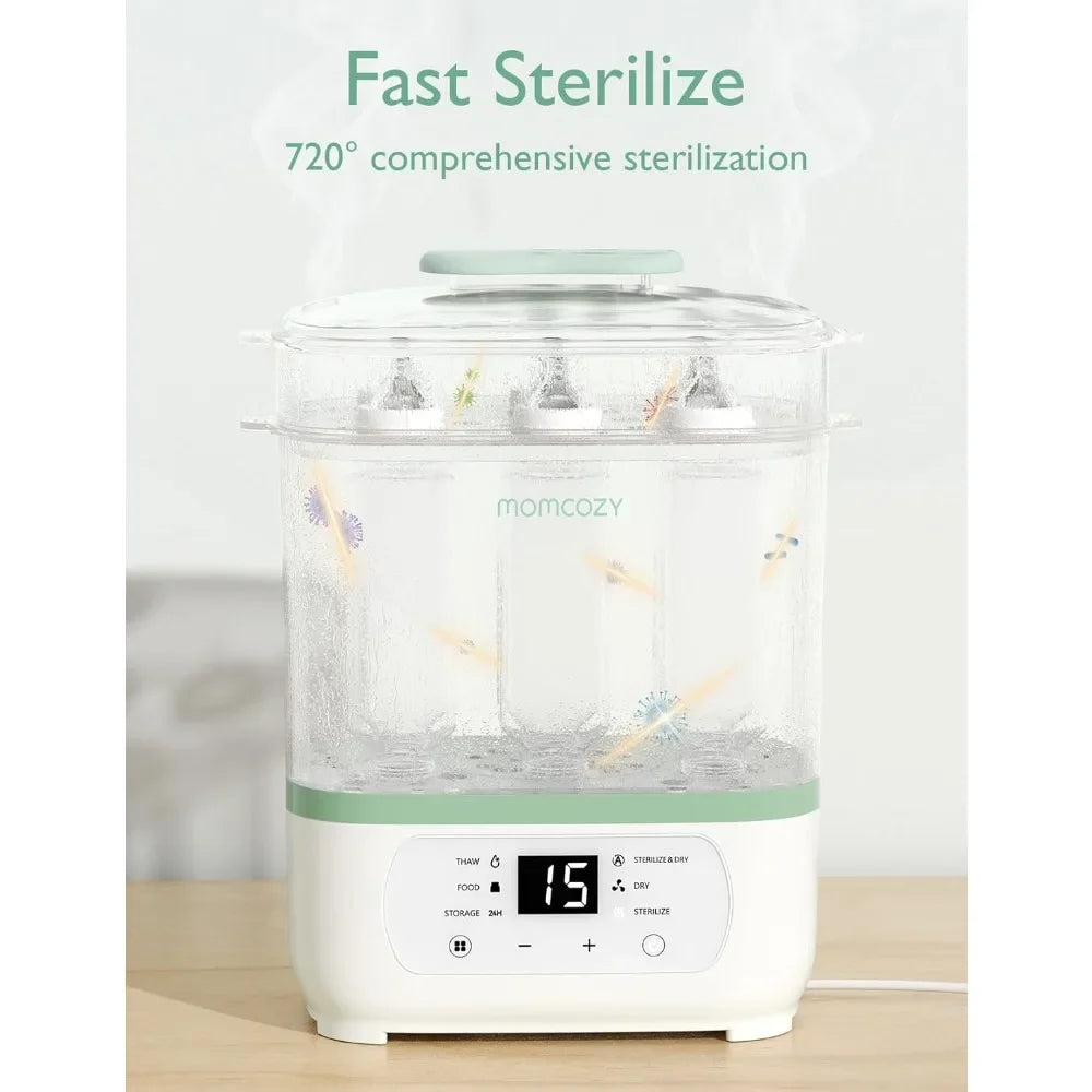 Bottle Sterilizer And Dryer 8 In 1 Electric Steam Baby