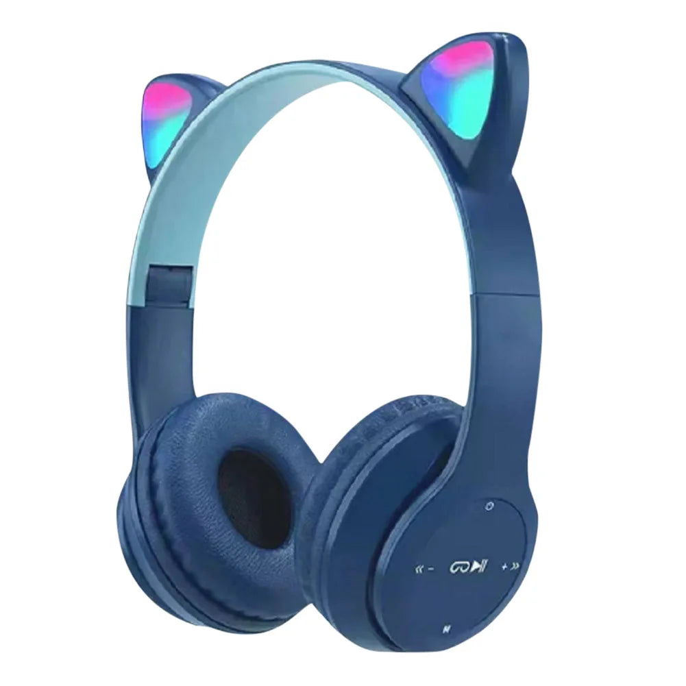 ANENG Wireless Cat Ear Bluetooth Headphones Over Ear Sports