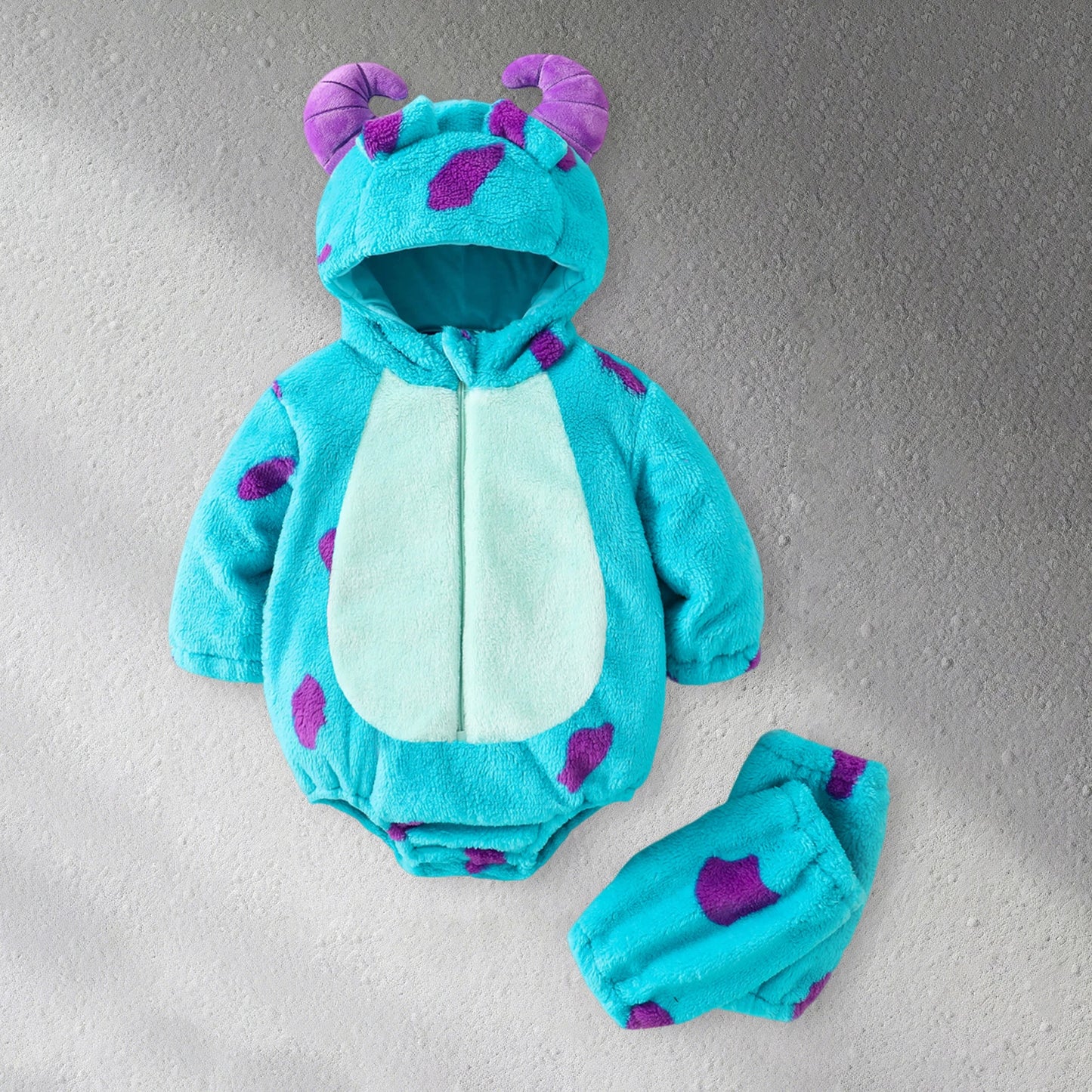 Meihuida Infant Animal Hooded Romper With Leg Warmers