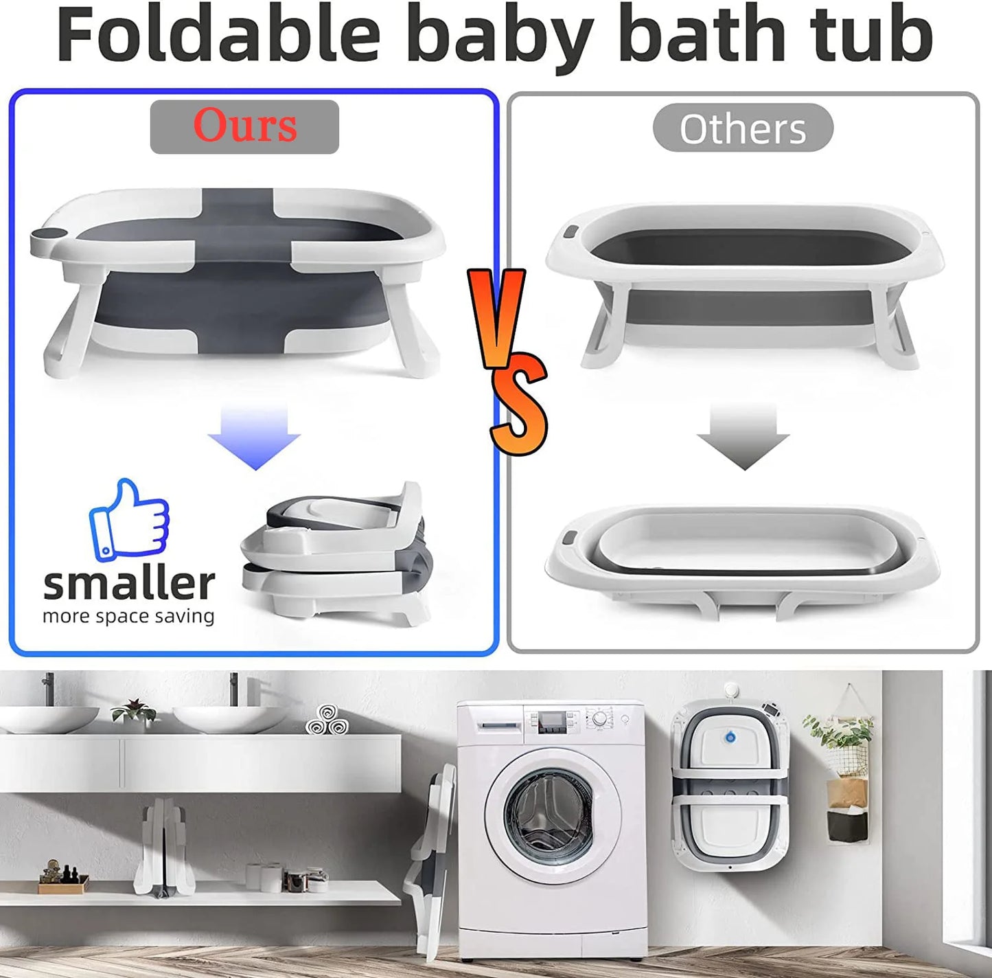 Hign-concerned Baby Bath Tub With Temperature Indicator