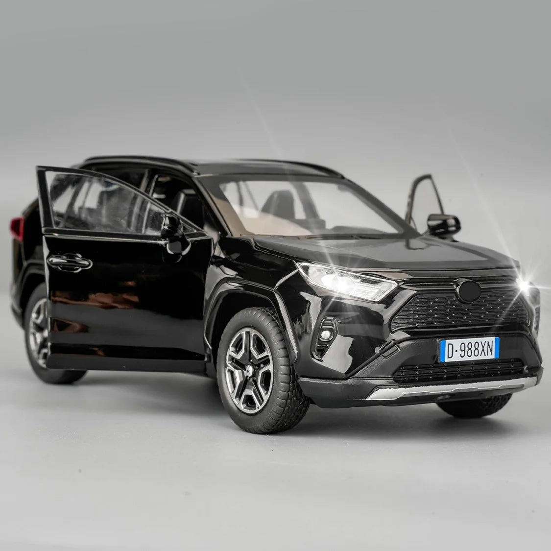 TGRCM-CZ RAV4 Diecast Toy Car With Lights And Doors