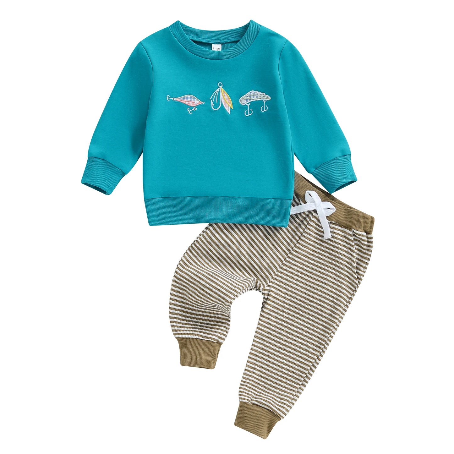 CN Guangdong Dinosaur Print Hoodie 2 Piece Toddler Outfit