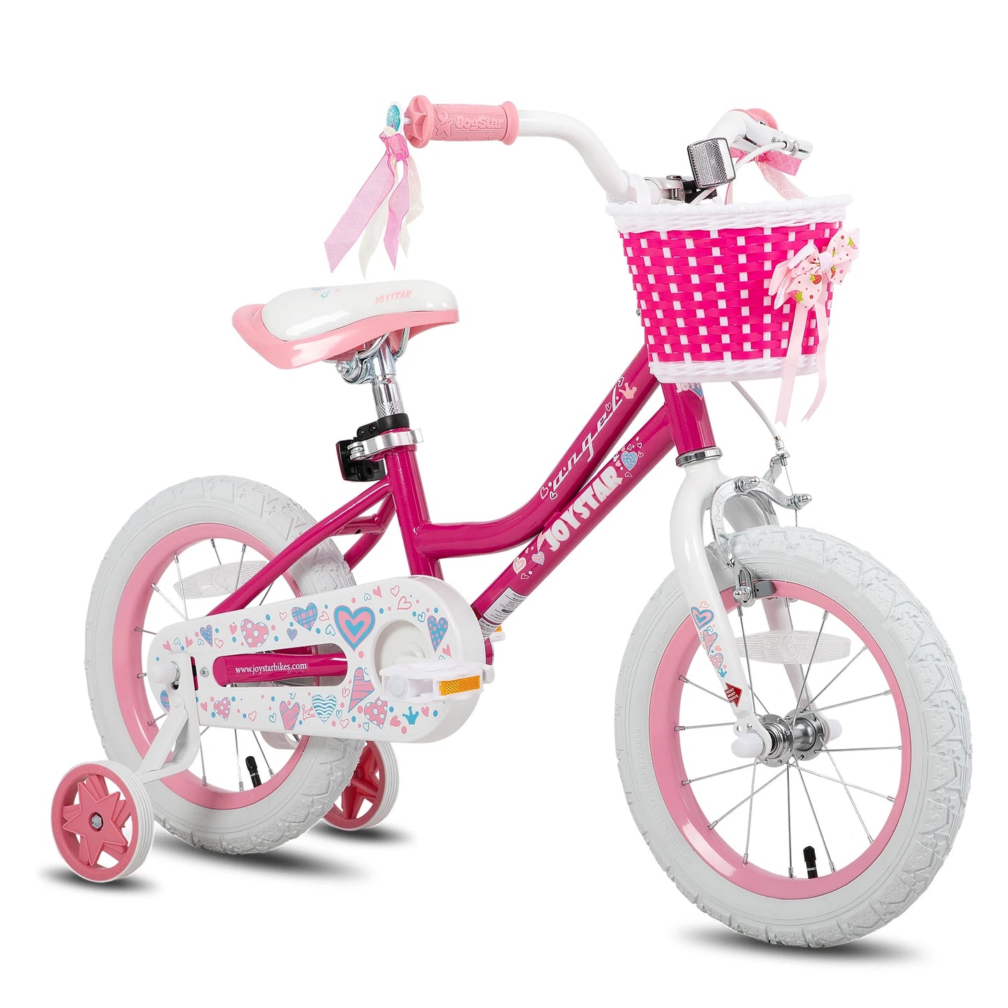 Joystar Kids Bike With Training Wheels And Front Basket
