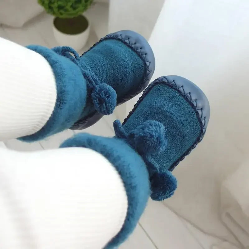 Unisex Baby Cotton Non Slip Socks For Winter Warmth