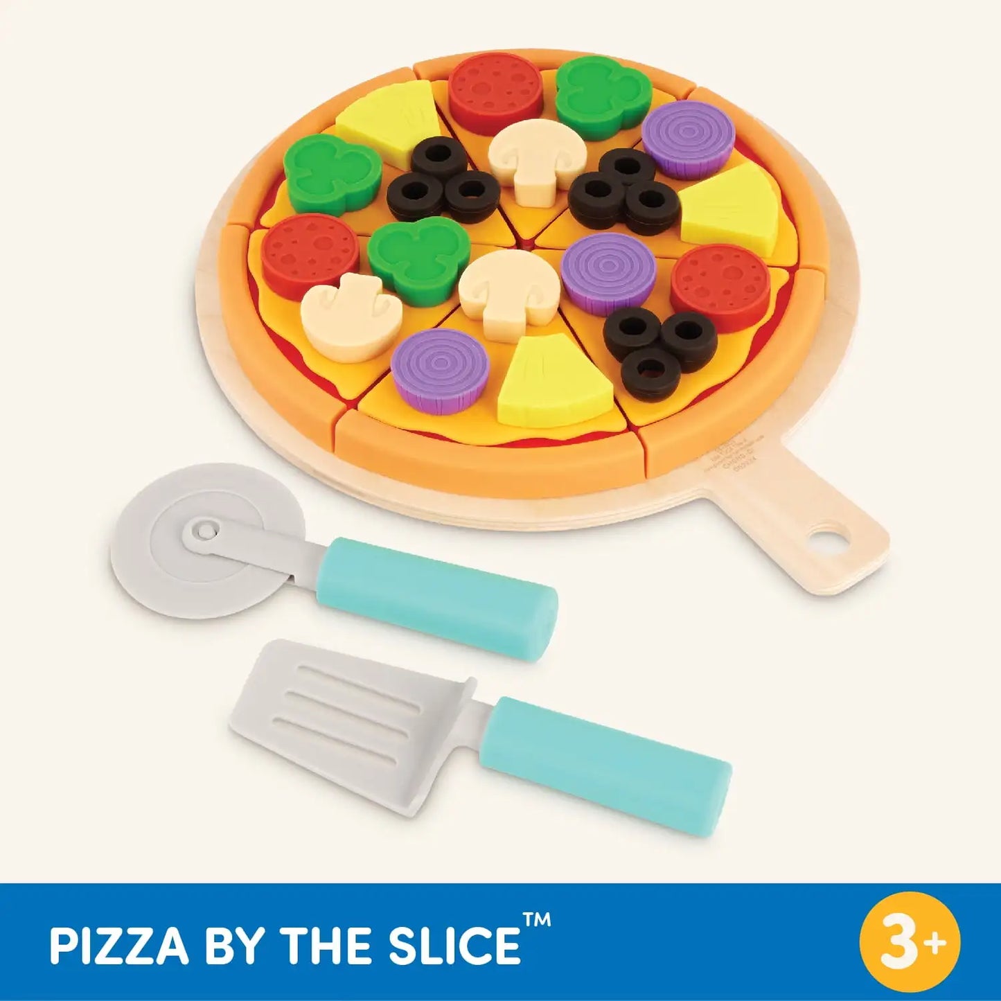 SHXI Pizza Slice Toy Set With Multicolor Toppings And Board