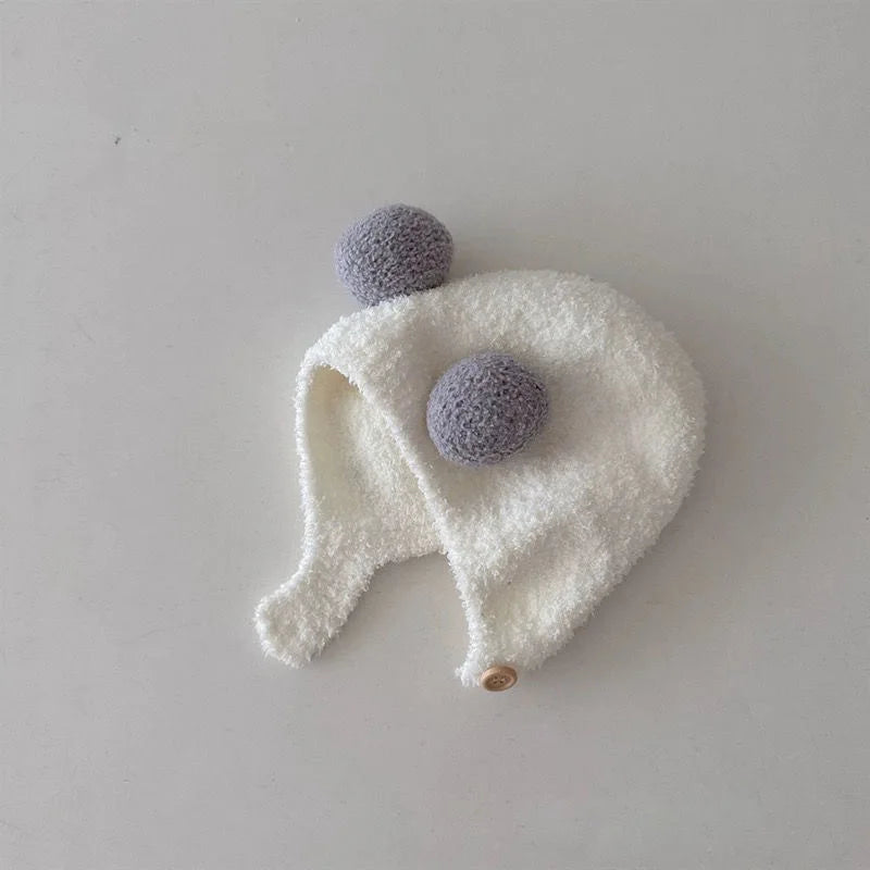 Brim Winter Warm Baby Hat Beanie For Infants Toddlers Unisex