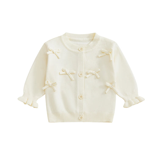 Infant Hooded Cable Knit Cardigan Sweater For Baby Boy