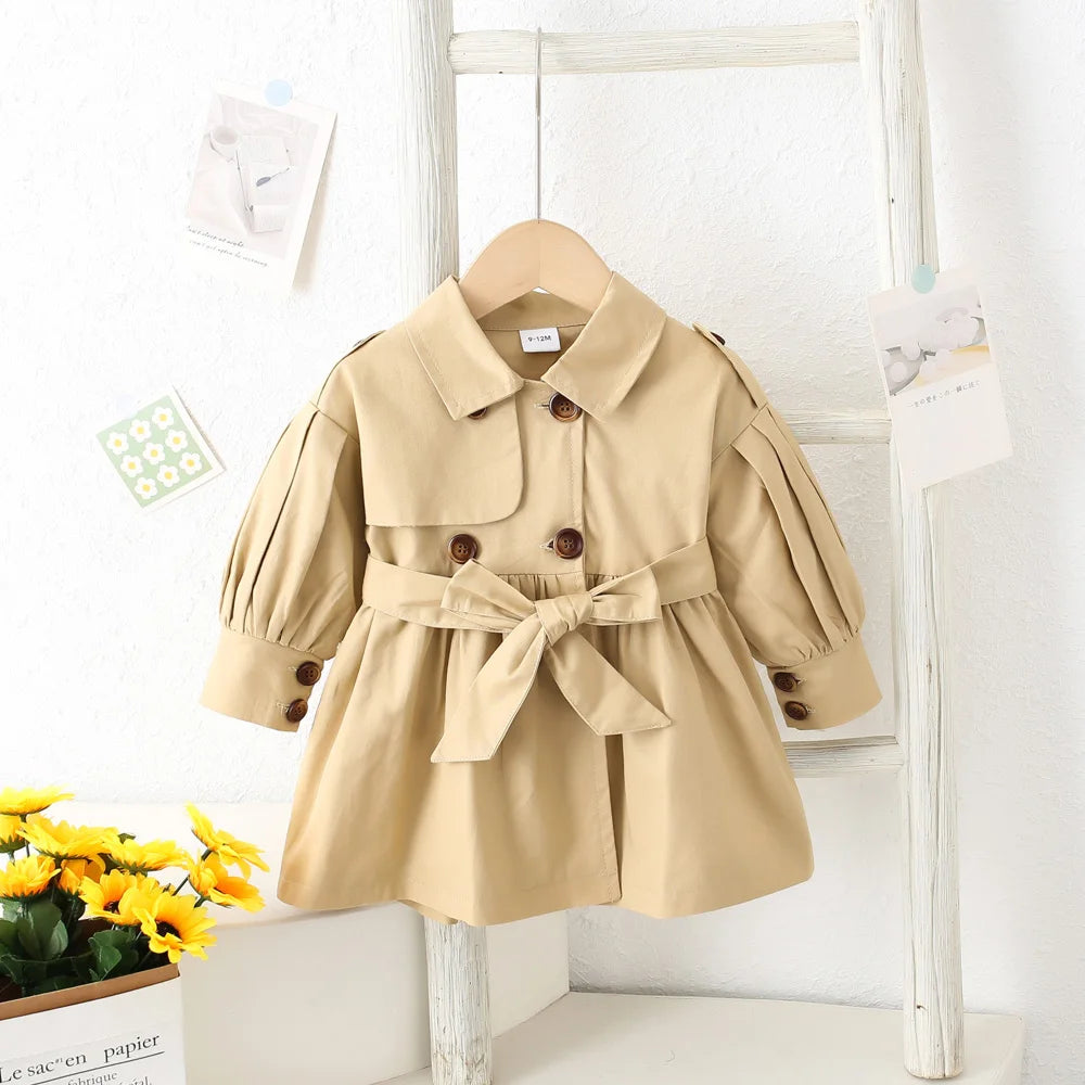 Zhejiang CN Trench Coat For Girls Spring Casual Outerwear