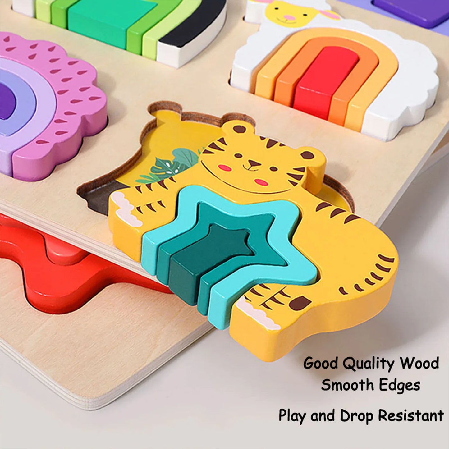 3D Wooden Jigsaw Educational Toys Montessori Toys for Kids Games Animal Shape Puzzle Toys Children Christmas Holiday Gifts