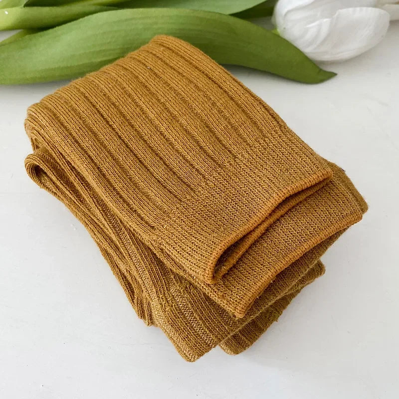 CN Girls Ribbed Sweater And Leggings Set Footless Tights