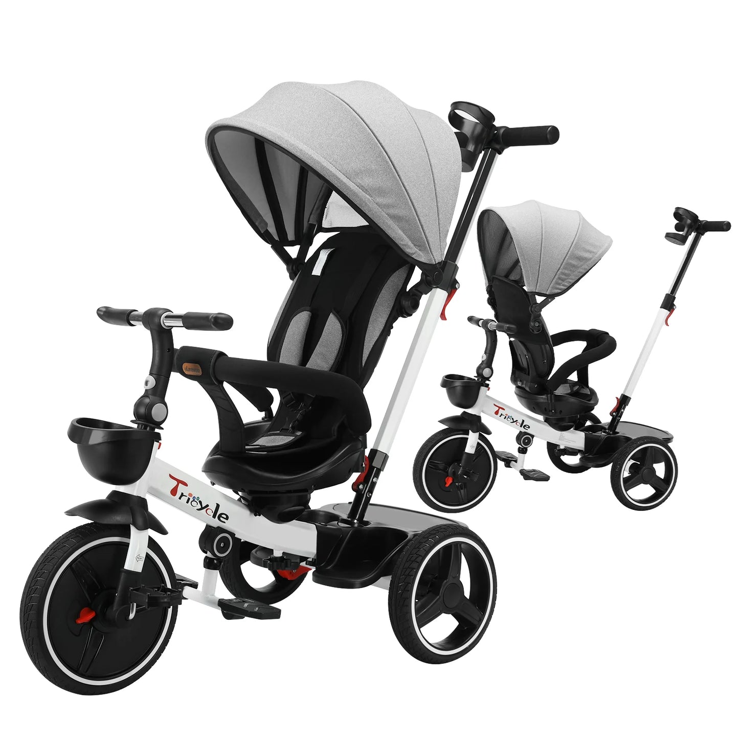 YEALEO Baby Stroller Tricycle Five In One Canopy Ride Bike