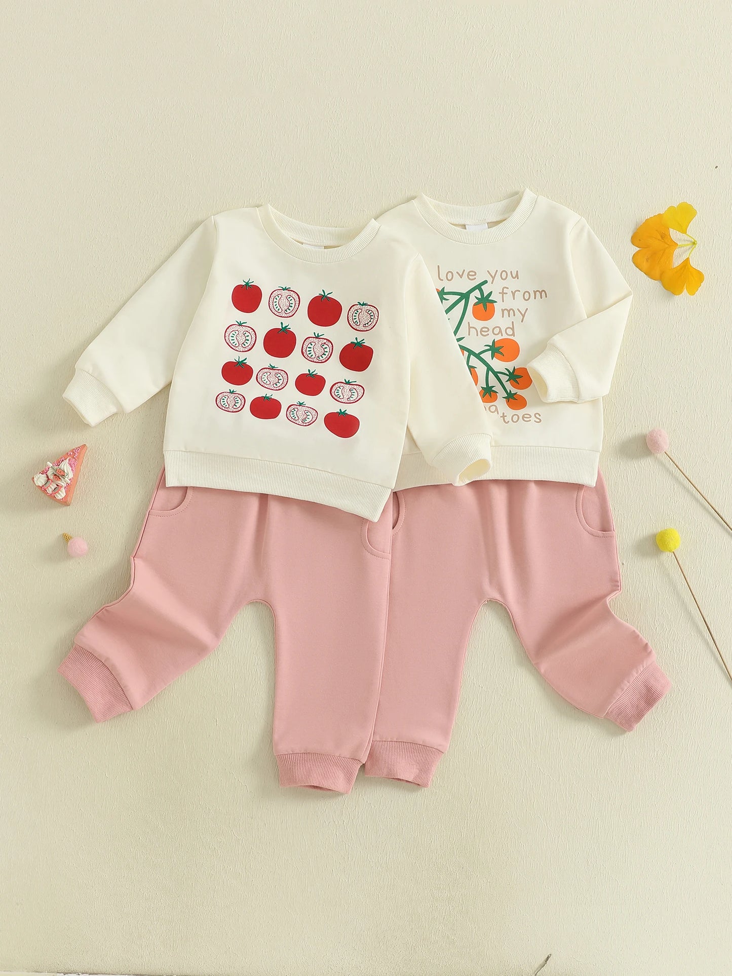 Meihuida Infant Girl Winter Clothes Set Strawberry Sweater