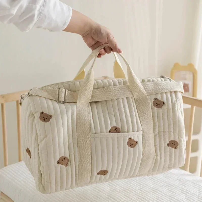 Mommy Bag Bear Diaper Tote For Maternity Travel And Stroller
