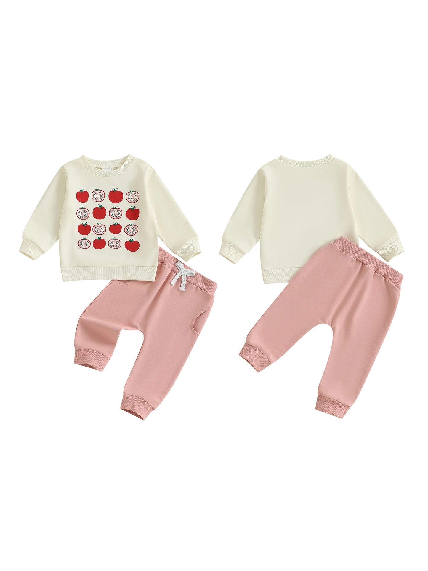 Meihuida Infant Girl Winter Clothes Set Strawberry Sweater