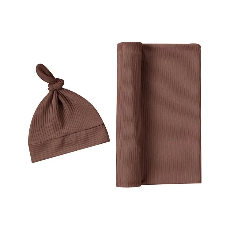 Simplicity Baby Headband and Blanket Set Cotton Lightweight