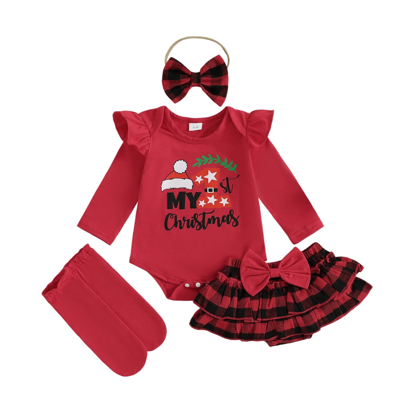 Toddler Girls Winter Outfit Set Dress Leggings Headband Boots