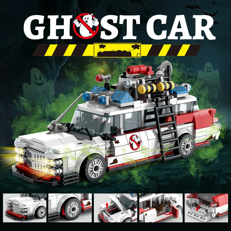Hign Concerned Chemical Ghostbusters Ecto 1 Building Blocks