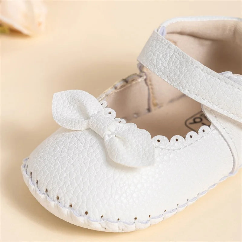 CN Adorable Baby Girls Mary Jane Shoes With Bow Details