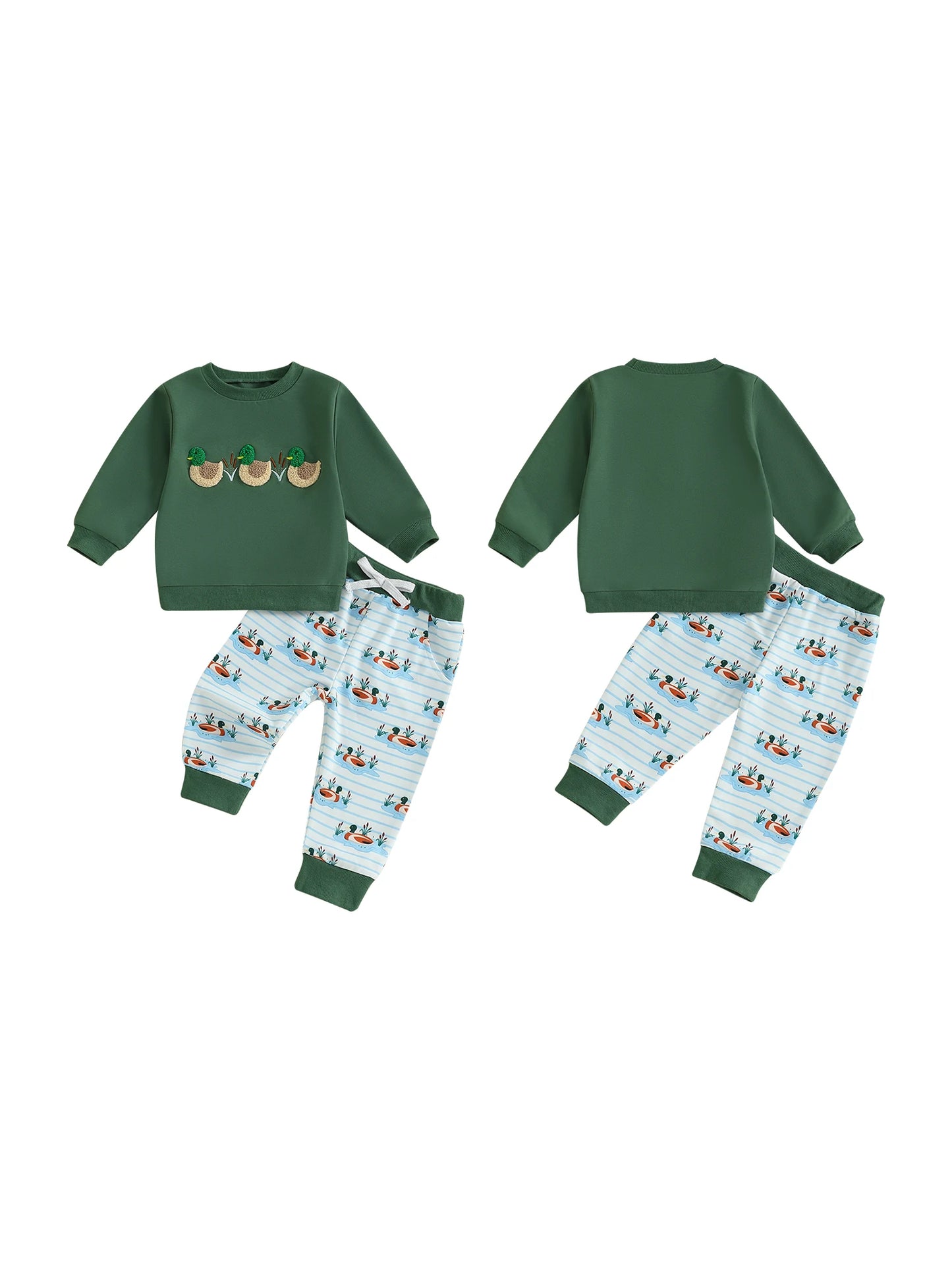 CN Guangdong Dinosaur Hooded Sweatshirt Set For Toddlers