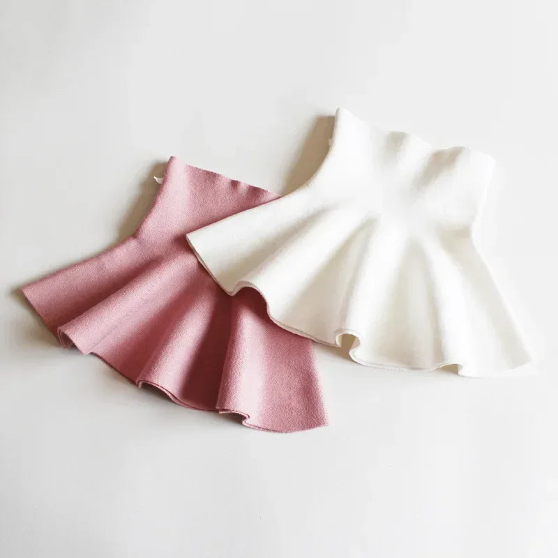 Guangdong Baby Girls Pleated Tutu Skirt Knit Winter Wear