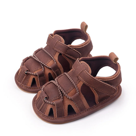 Infant Lightweight Sandals Breathable First Walker Shoes Adjustable Hook Loop