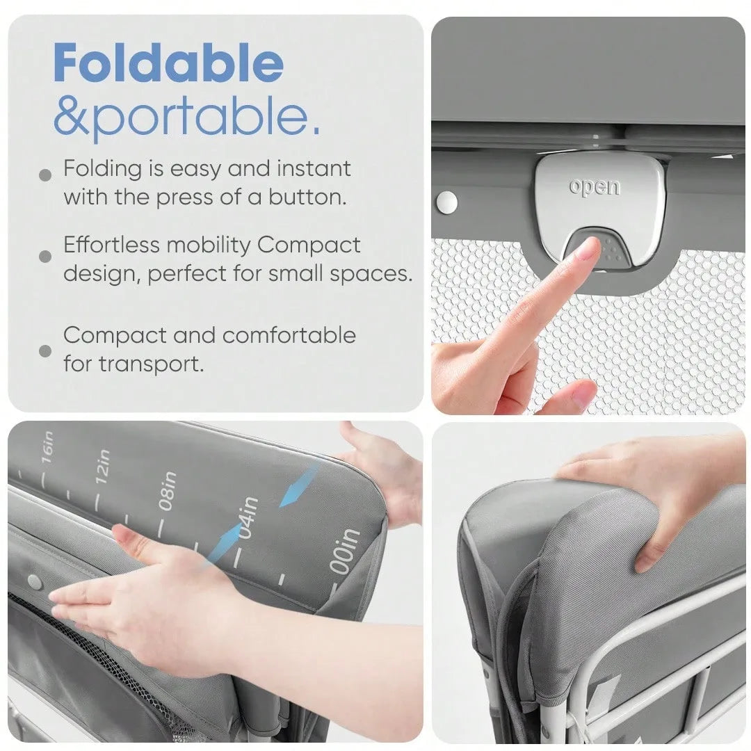 SEJOY Adjustable Baby Diaper Changing Table Lockable Wheels