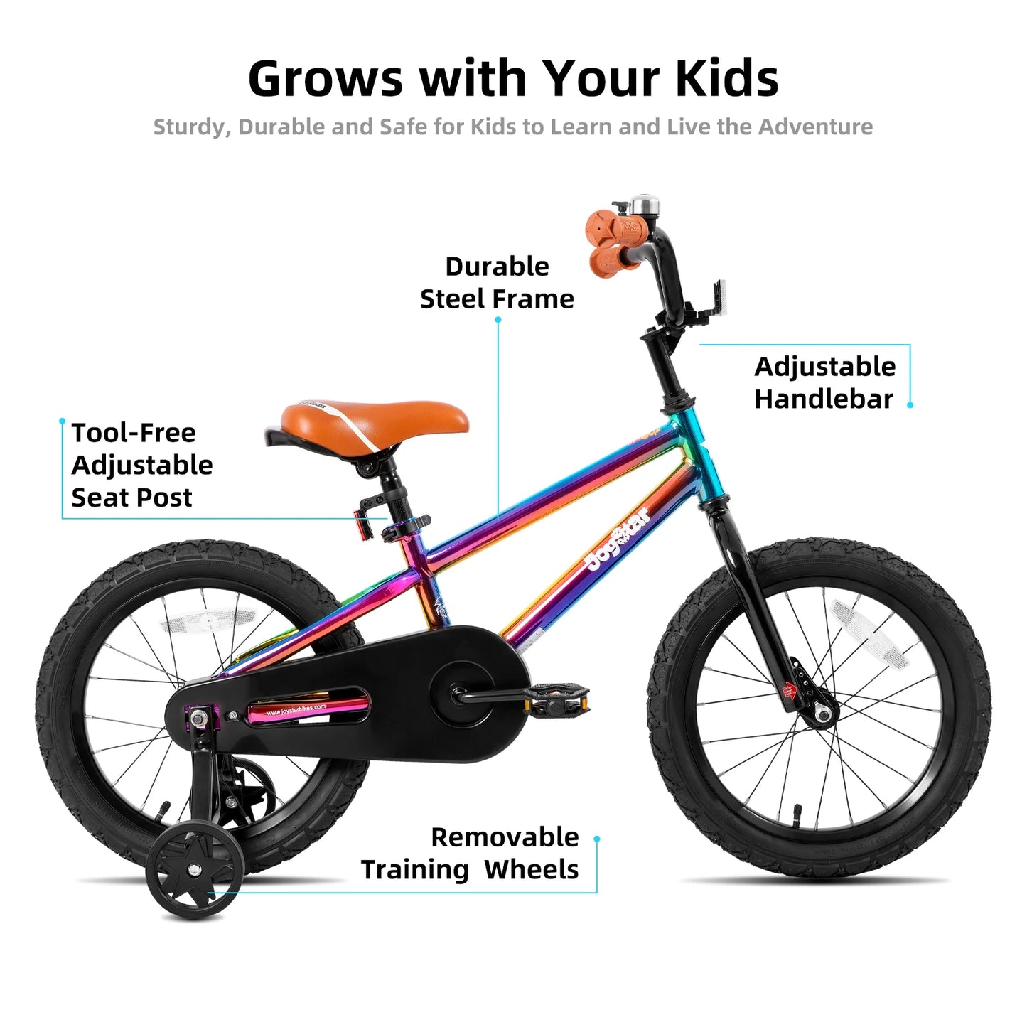 Joystar Kids BMX Style Bicycle With Training Wheels