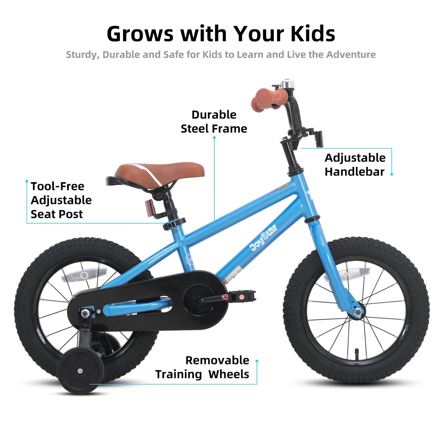 Joystar Kids Bike Ages 2 To 12 With Training Wheels