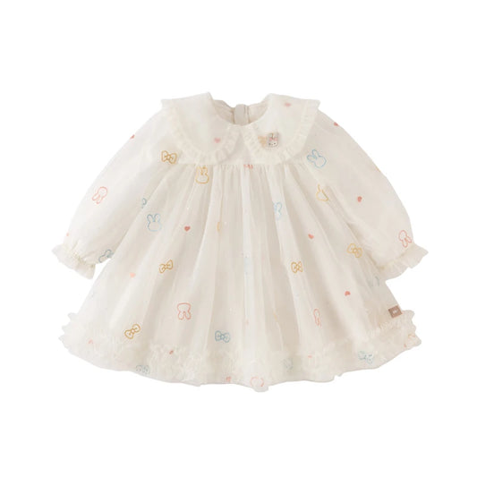 DAVE BELLA Mesh Party Dress for Girls Princess Pageant