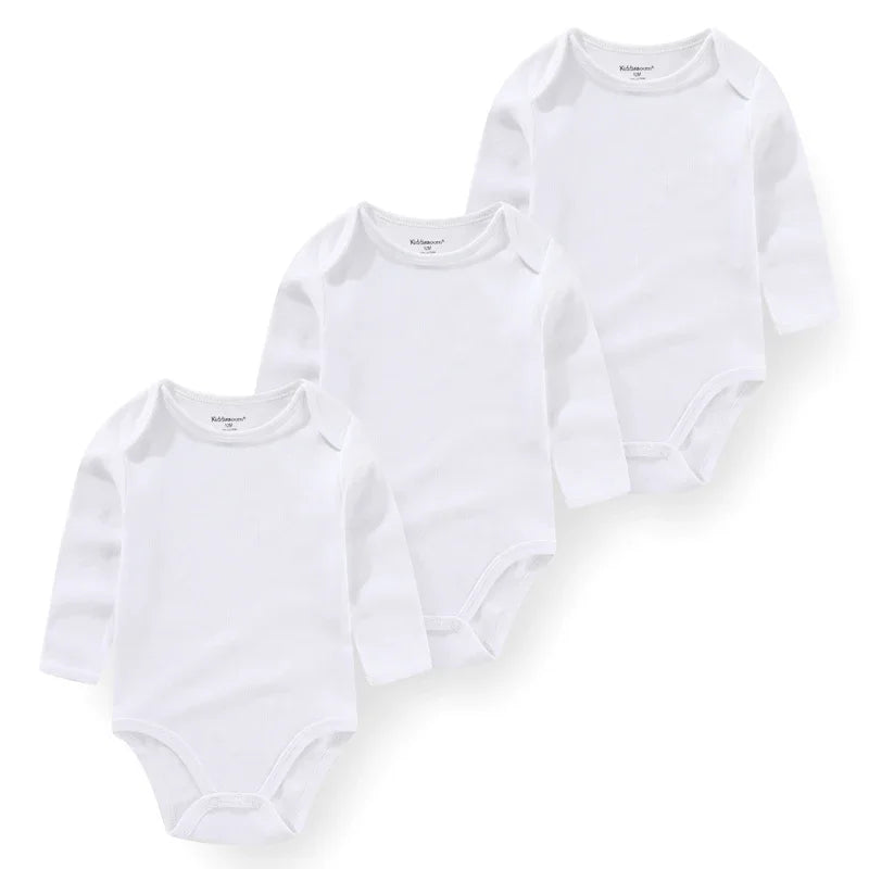 Kiddiezoom Newborn Cartoon Cotton Bodysuits 3 Pack Unisex