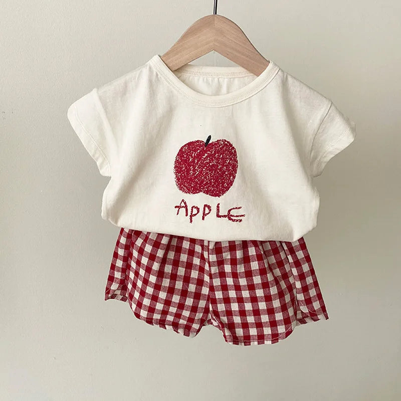 Unisex Cotton Baby Pajama Sets Toddler Sleepwear Cartoon Homewear