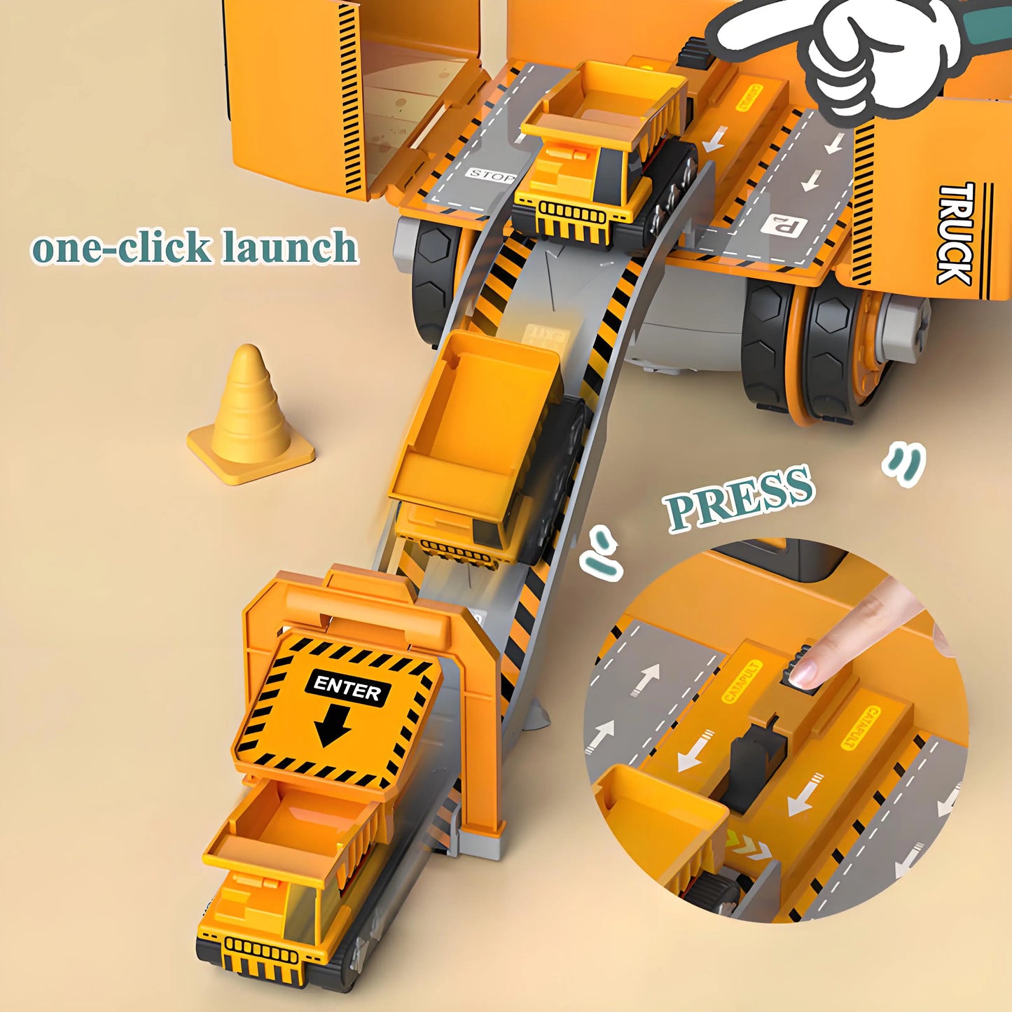 Kids Engineering Vehicle Drill Toy Set Educational For Boys