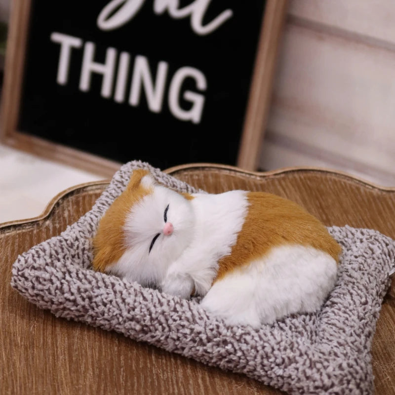 Interactive Meowing Kitten Plush With Press To Meow Sound Gift
