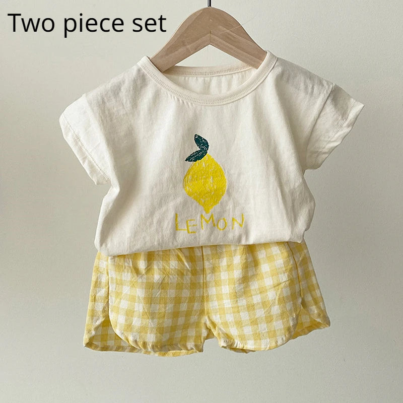 Unisex Cotton Baby Pajama Sets Toddler Sleepwear Cartoon Homewear