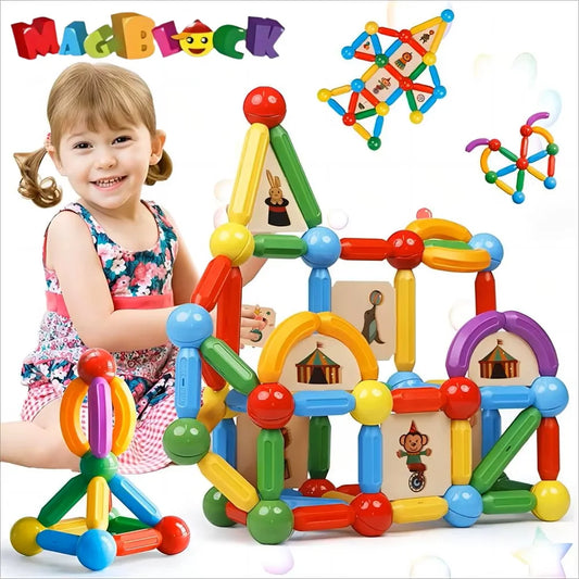 Magblock 90pcs Magnetic Building Sticks Blocks Toys Gift