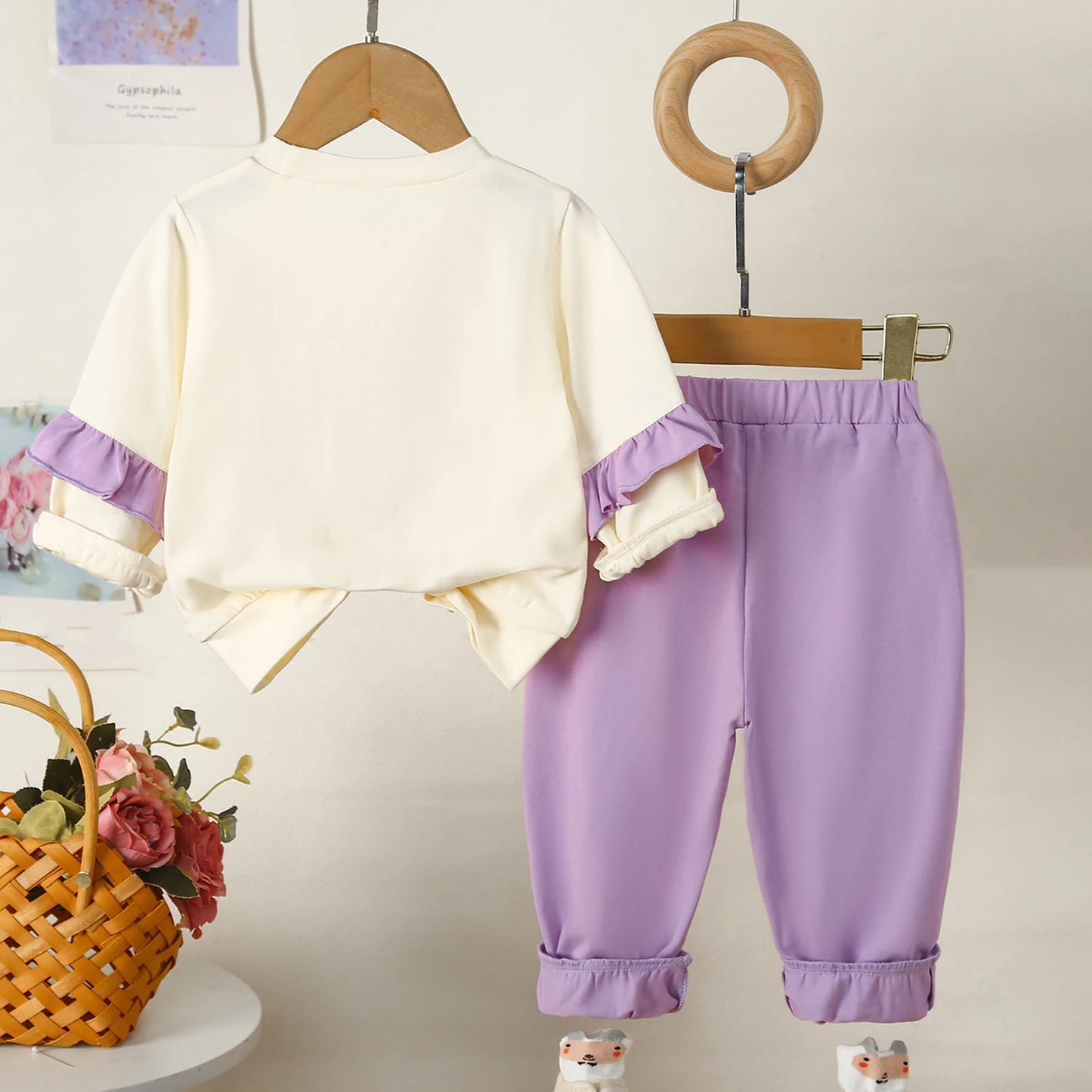 Toddler Girls Winter Knit Sweater And Fleece Leggings Set