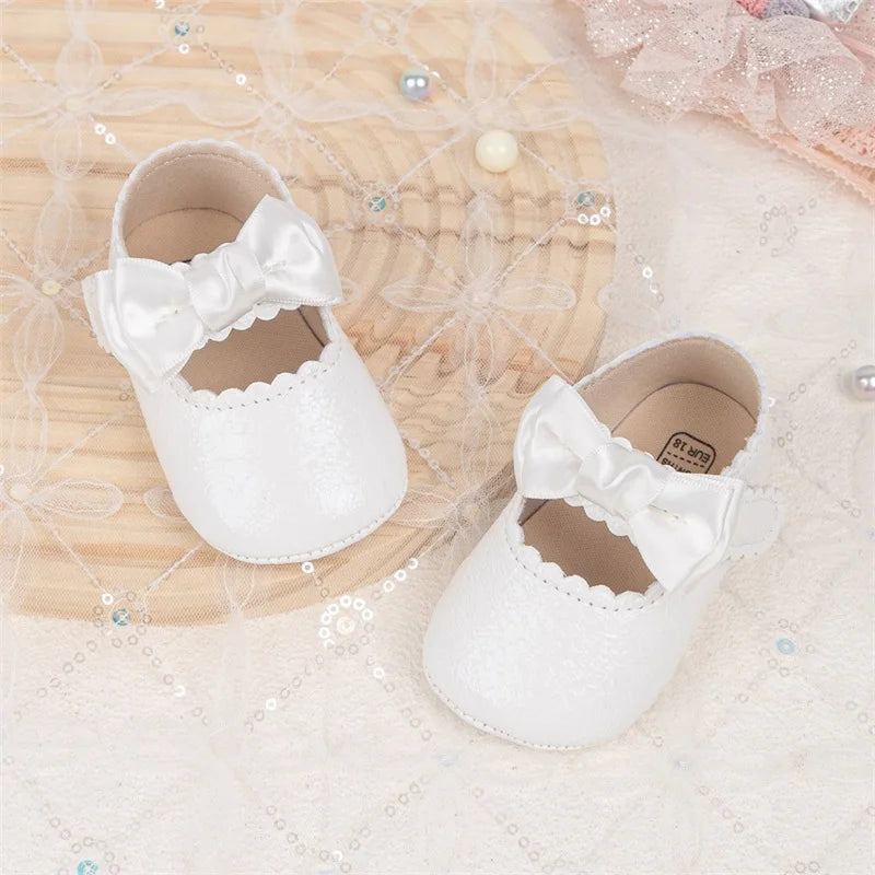 Guangdong Baby Moccasins With Bow Detail Anti Slip Soft Sole Prewalker Shoes