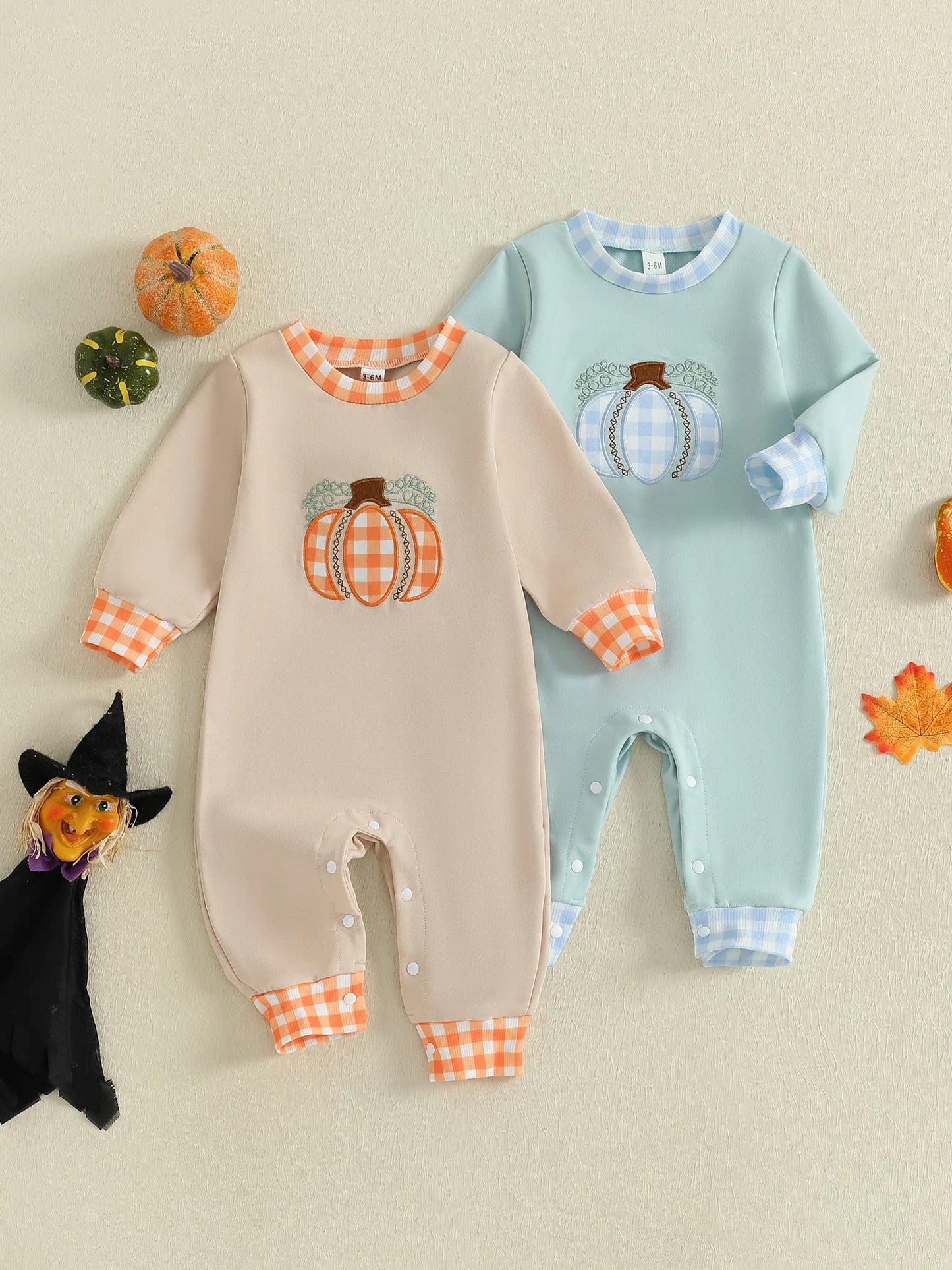 Unisex Hooded Baby Romper With Cartoon Animal Print