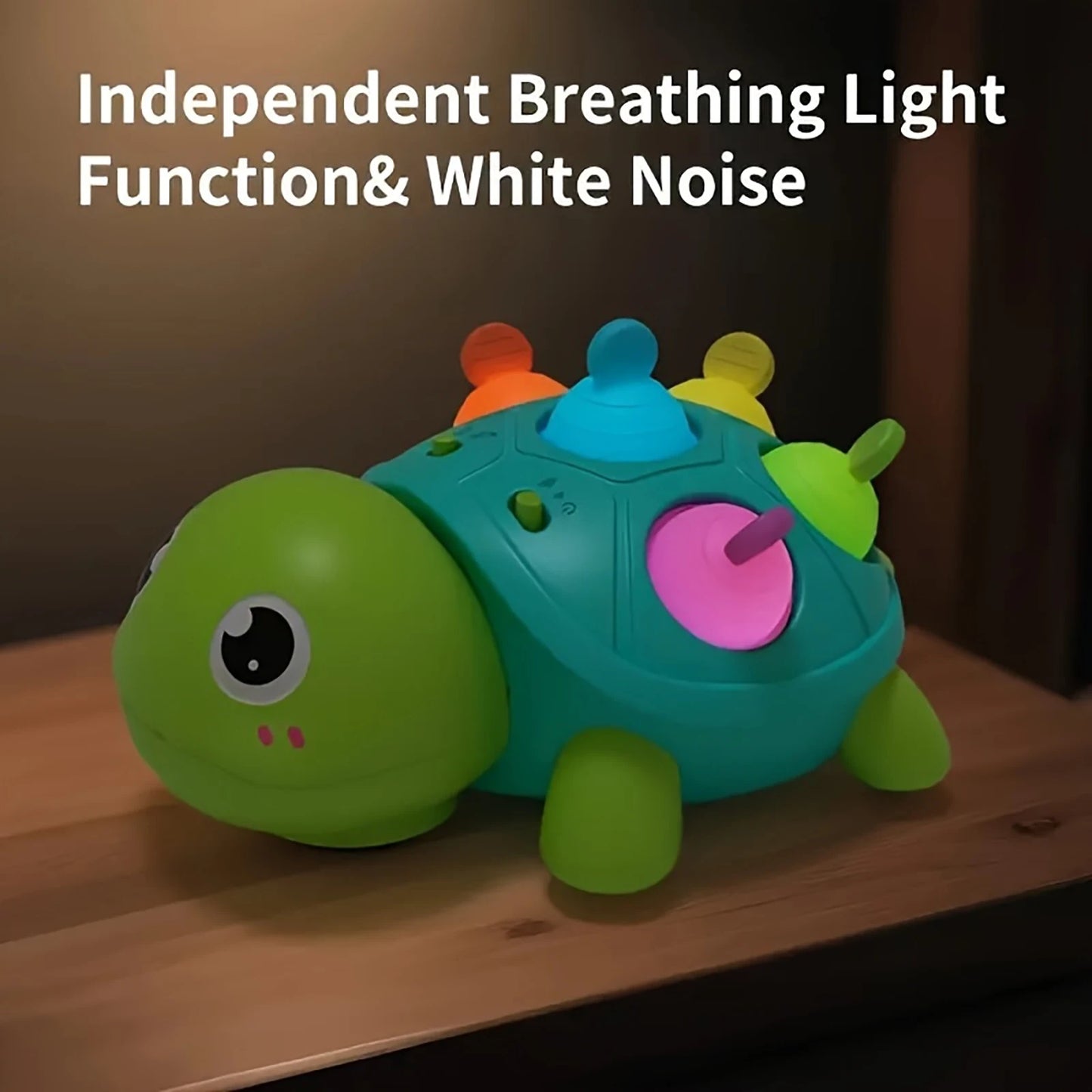 Puzzle Music Obstacle Turtle Toy For Baby Learning To Walk