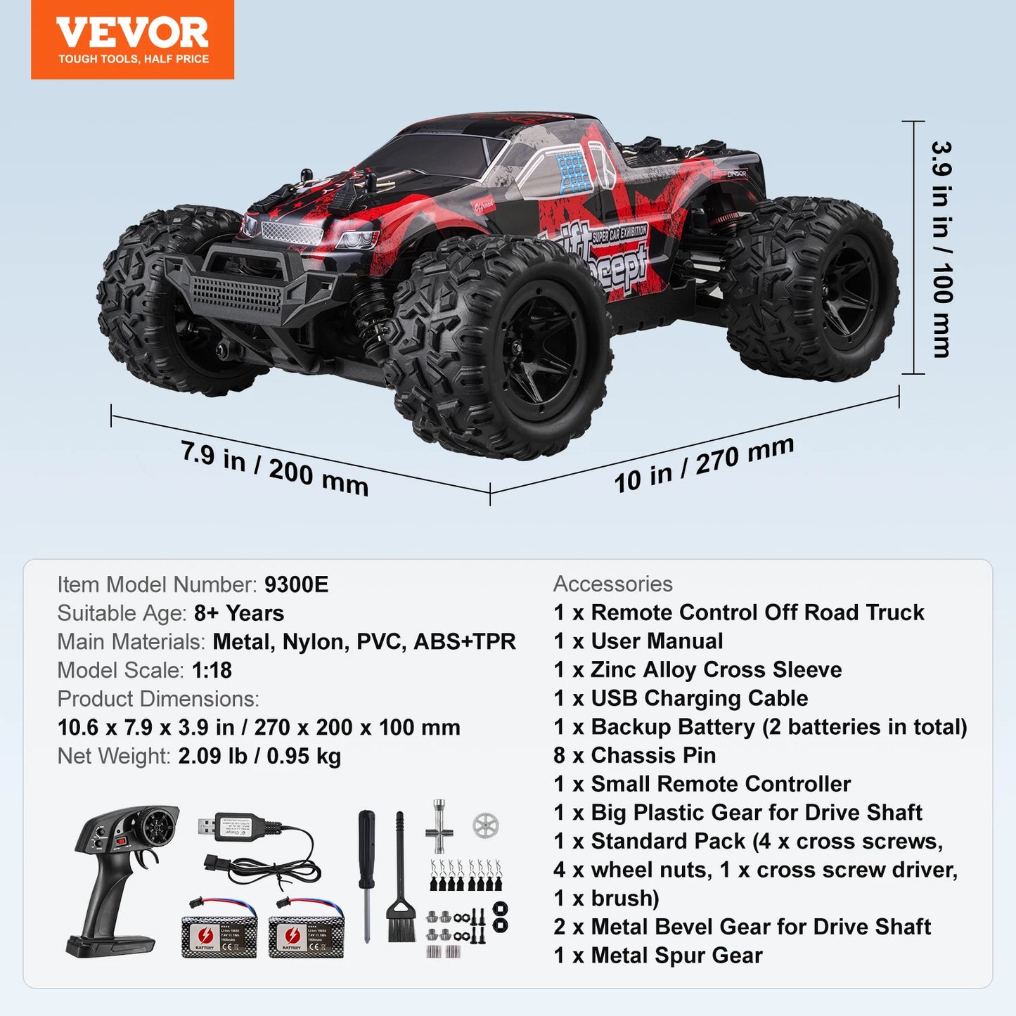 SucceBuy 1To18 RC Car 40kmh High Speed 4WD Monster Truck