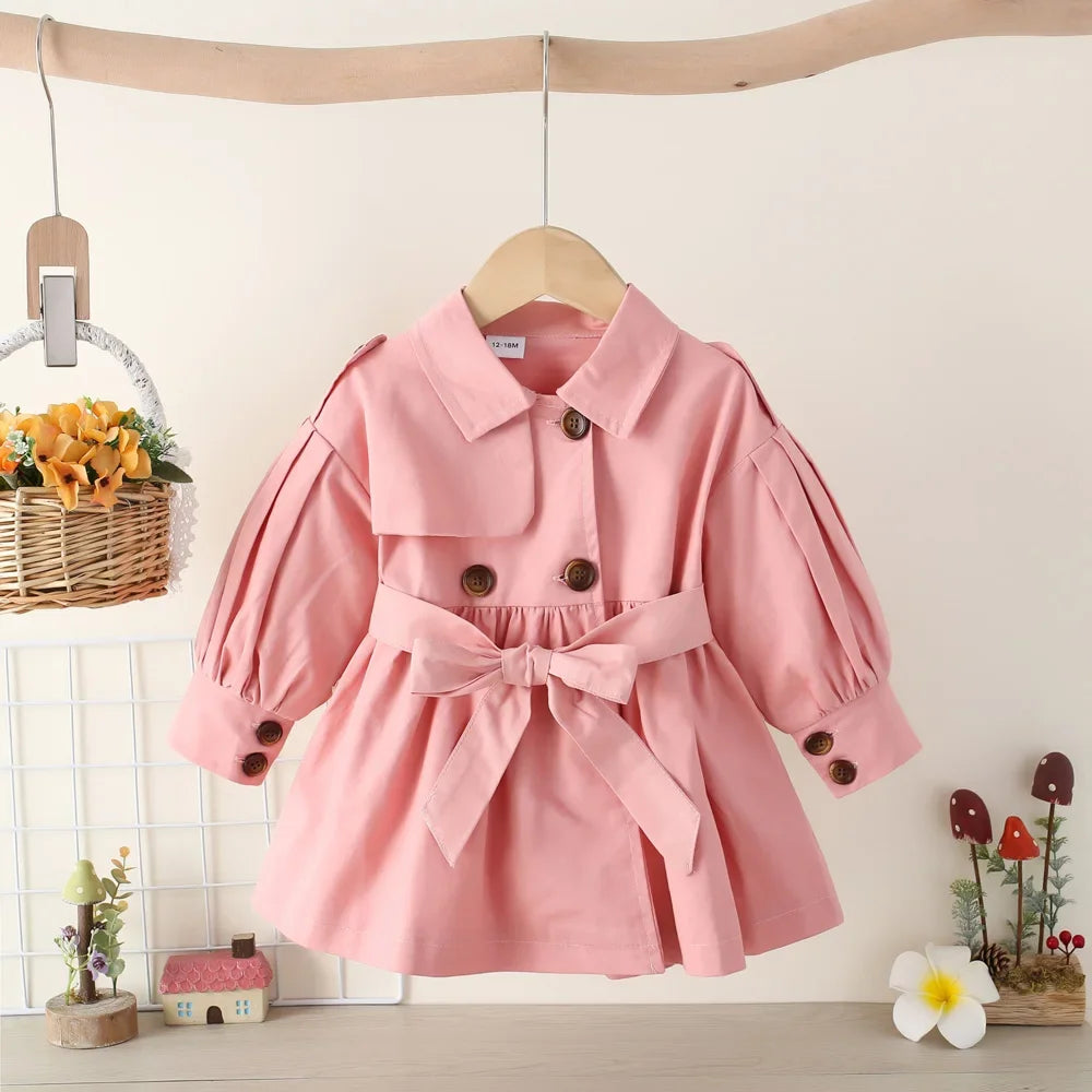 Zhejiang CN Trench Coat For Girls Spring Casual Outerwear