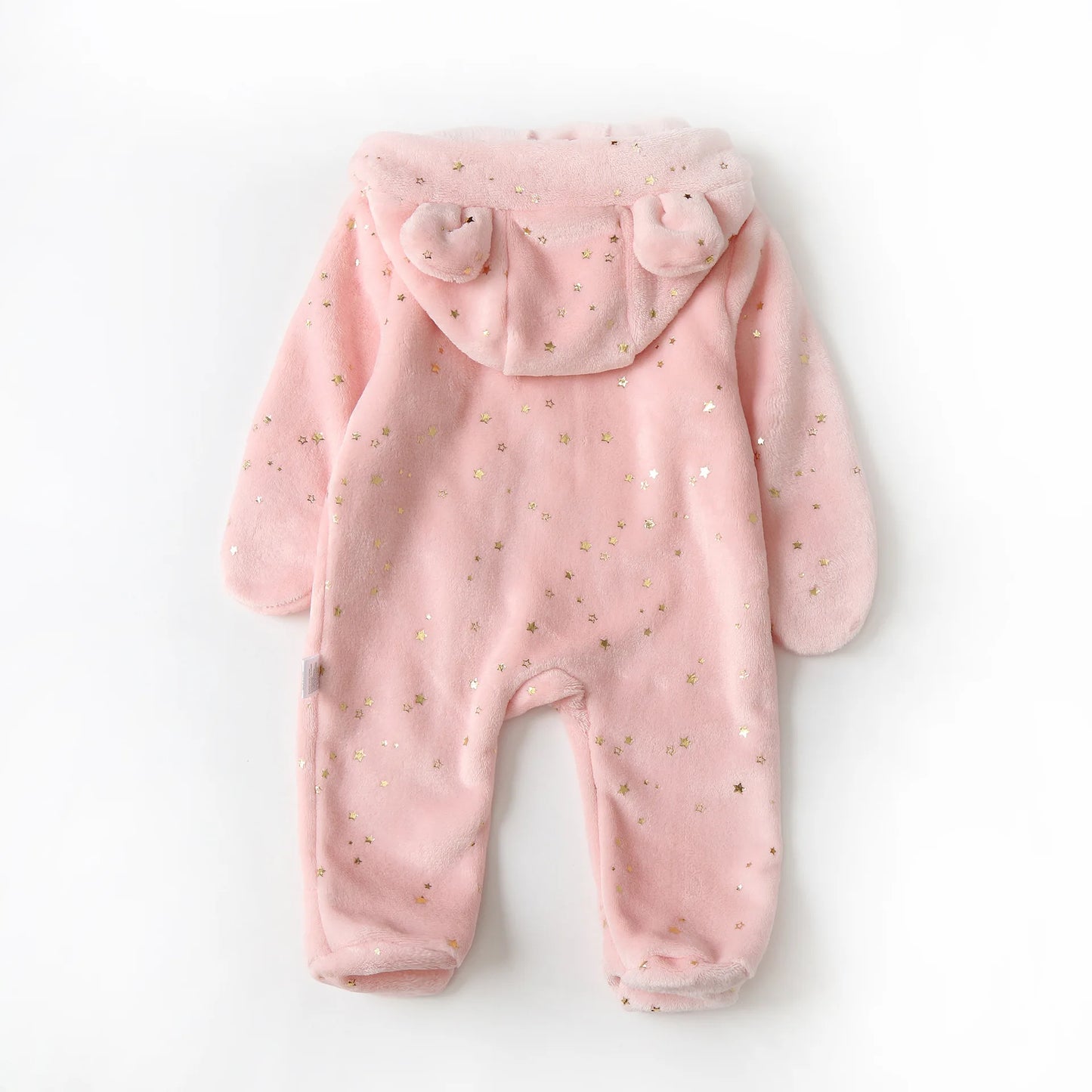 OLEKID Velvet Hooded Baby Romper Unisex Newborn Knit