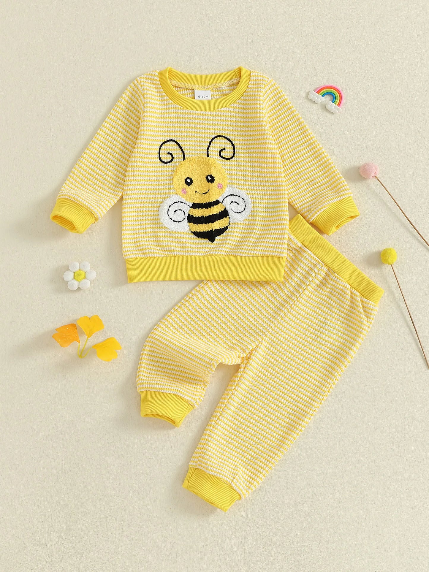 Guangdong CN Baby Girls Floral Ruffle Top Leggings Set